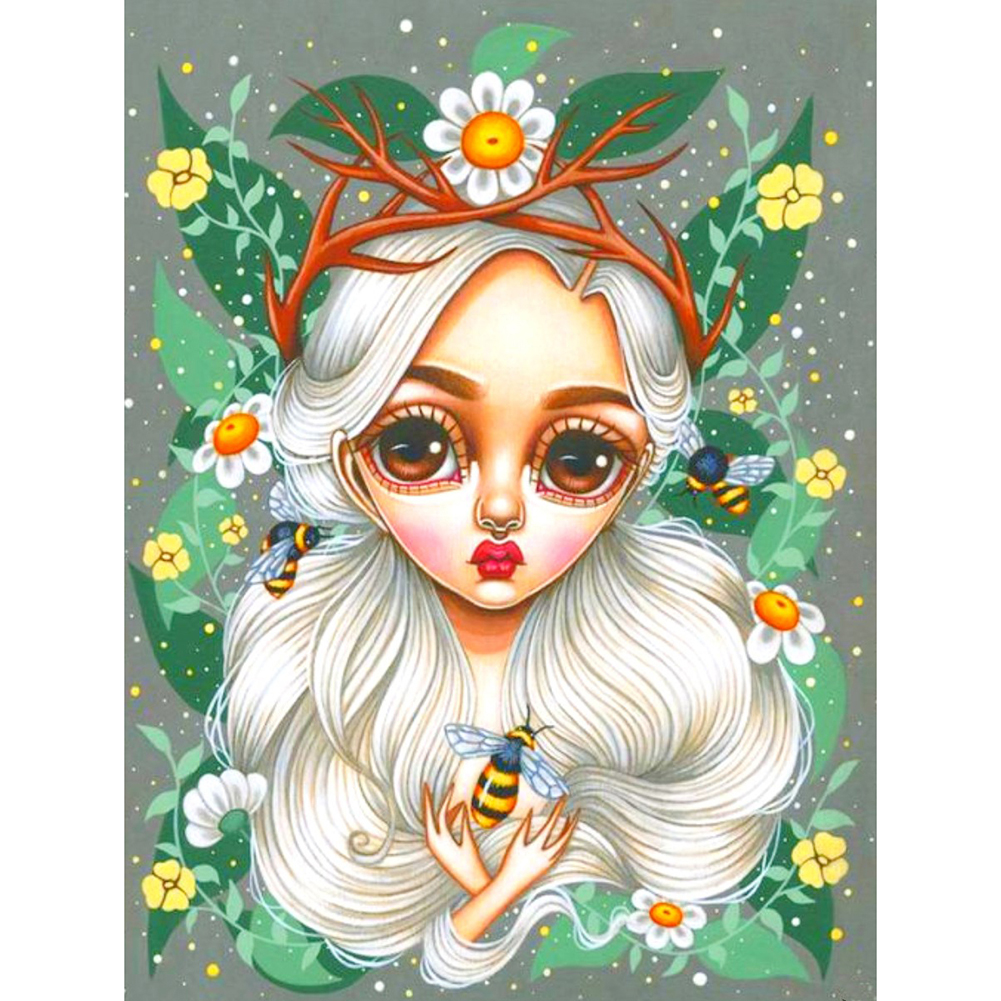 

Big Eyes Doll - Round Drill Diamond Painting - 30*40CM, 501 Original