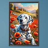 (40*60cm)Spotted Dog - Round AB Drill Diamond Painting