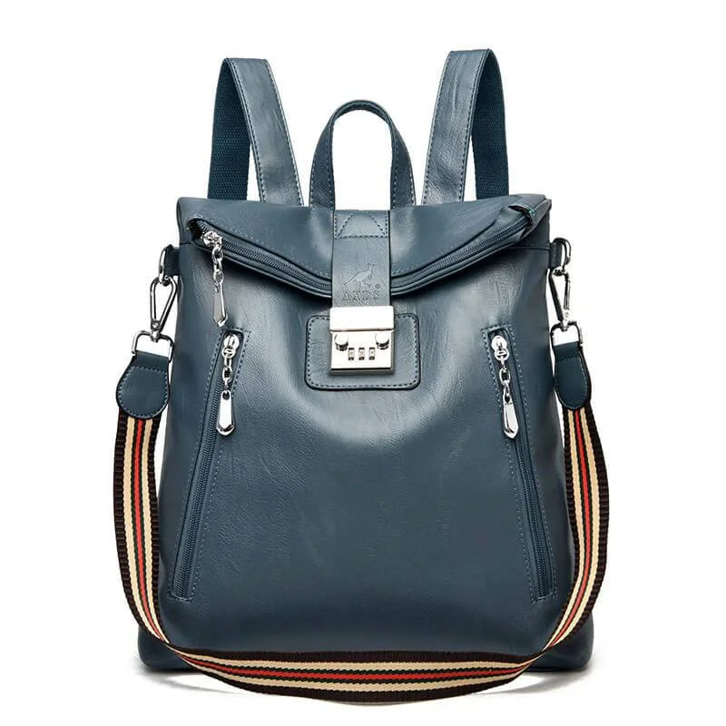 Anti theft Backpack Leather Women Shoulder Bag Viconchic、、sdecorshop