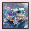 Colorful Turtle-18CT Stamped Cross Stitch Kit(20x20cm)
