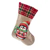 DIY Diamond Painting Christmas Stockings Hanging Ornaments Large Capacity Xmas Socks Pendant Wear Resist Candy Gift Storage Bags for Family Christmas Holiday Party Decoration (Christmas penguin)