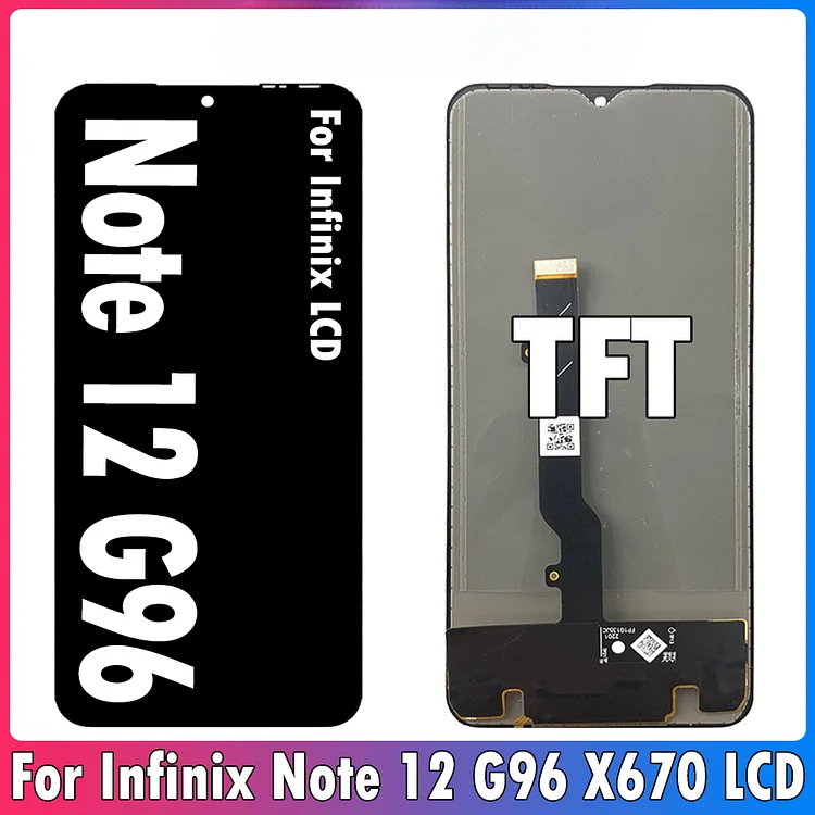 6.7" TFT For Infinix Note 12 G96 LCD X670 Display Screen Touch Digitizer Sensor Assembly LCD Replacement With Frame