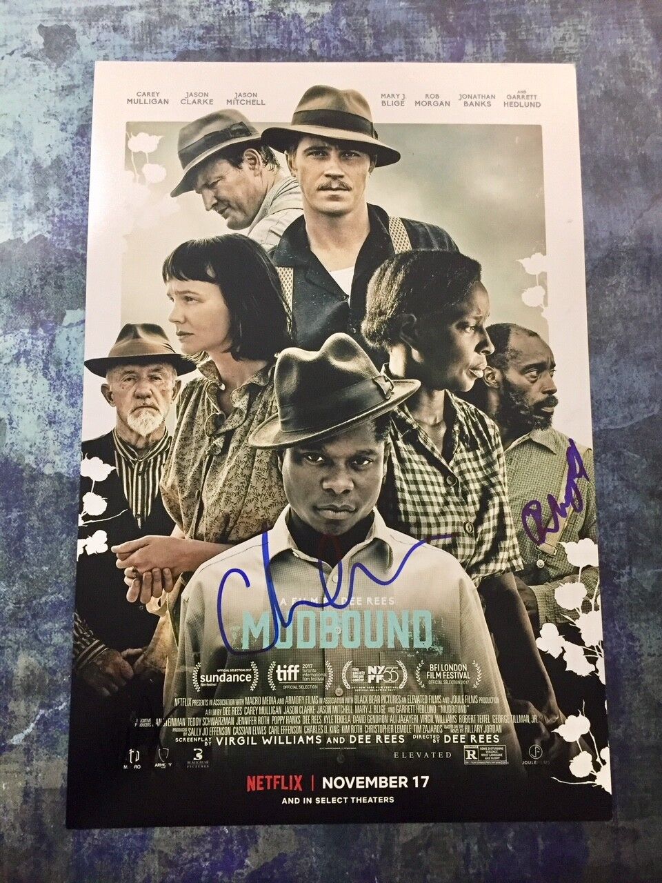 GFA Rob Morgan & Carey Mulligan * MUDBOUND * Cast Signed 12x18 Photo Poster painting AD2 COA