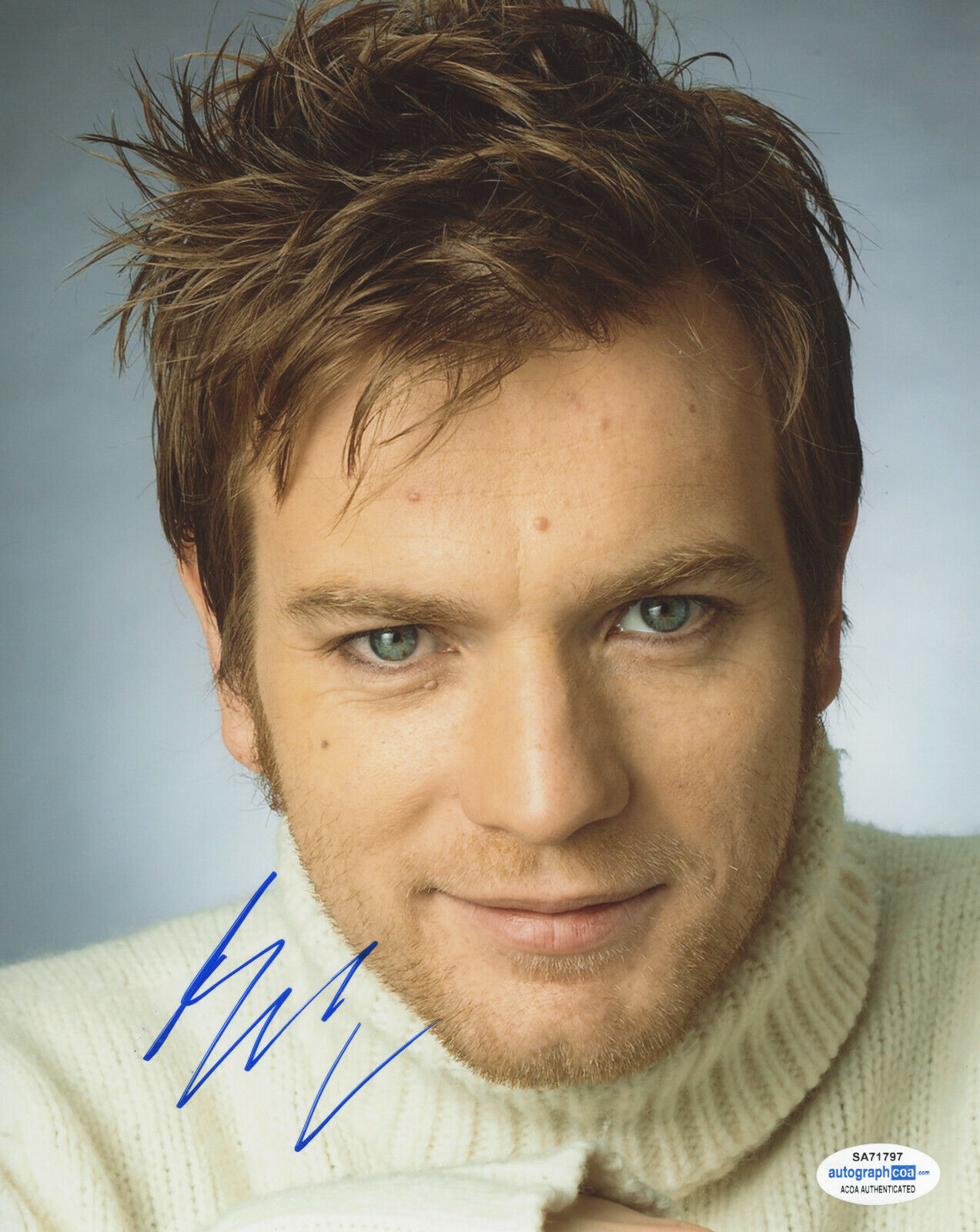 *WOW* EWAN MCGREGOR SIGNED 8x10 Photo Poster painting! STAR WARS OBI-WAN ACOA COA EXACT PROOF!