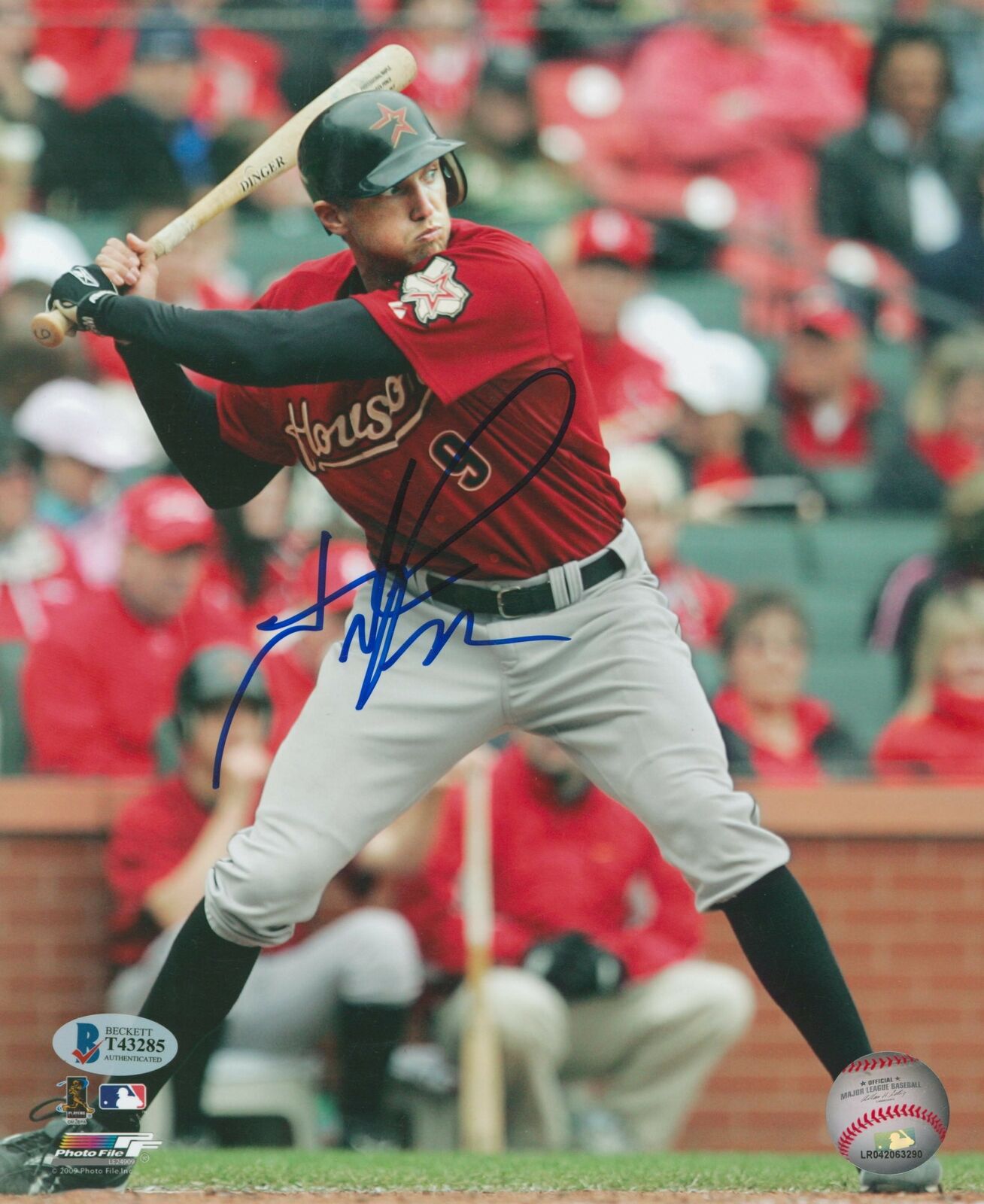 Astros Hunter Pence Authentic Signed 8x10 Photo Poster painting Autographed BAS #T43285