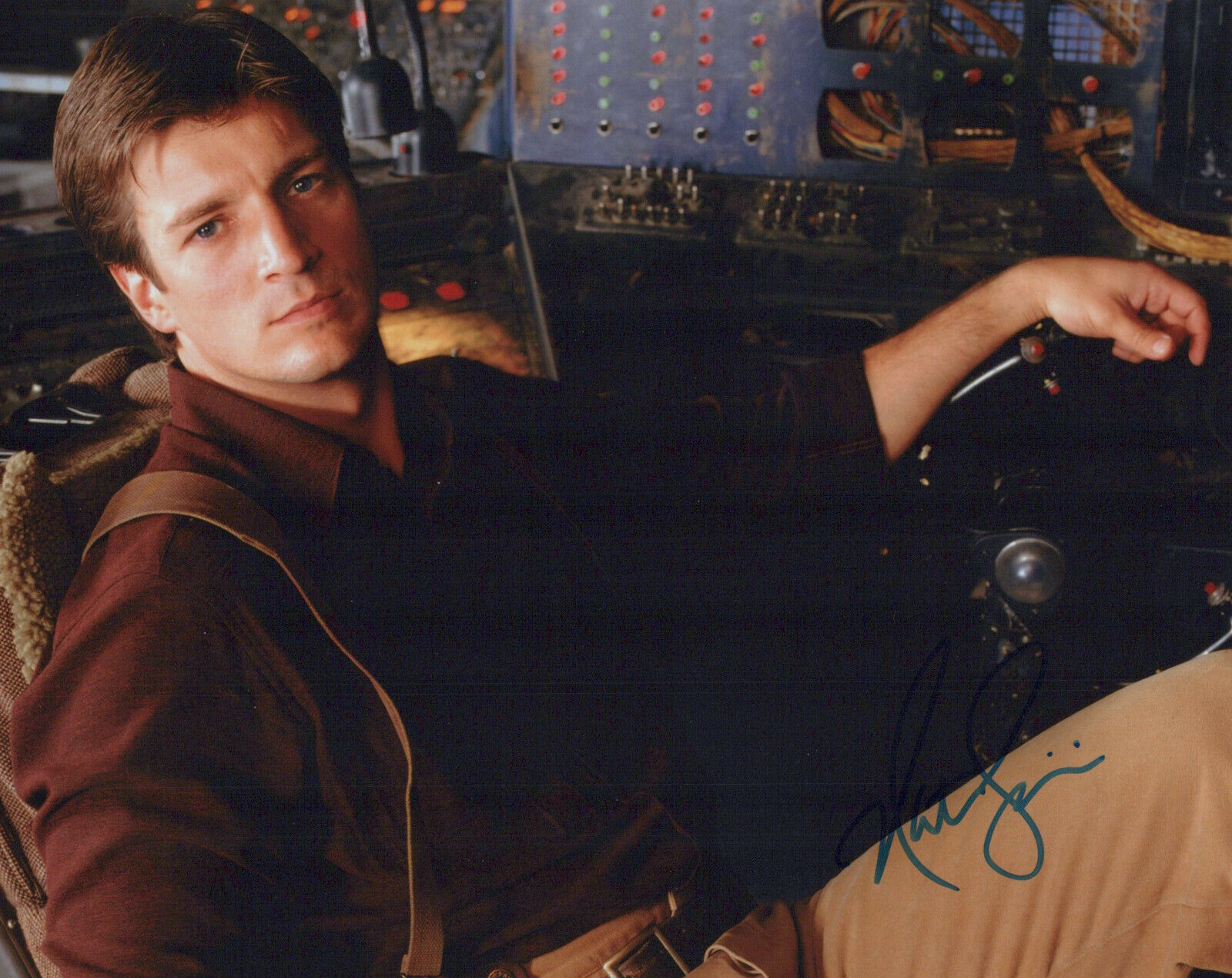 Nathan Fillion (Castle) signed 8x10 Photo Poster painting In-person