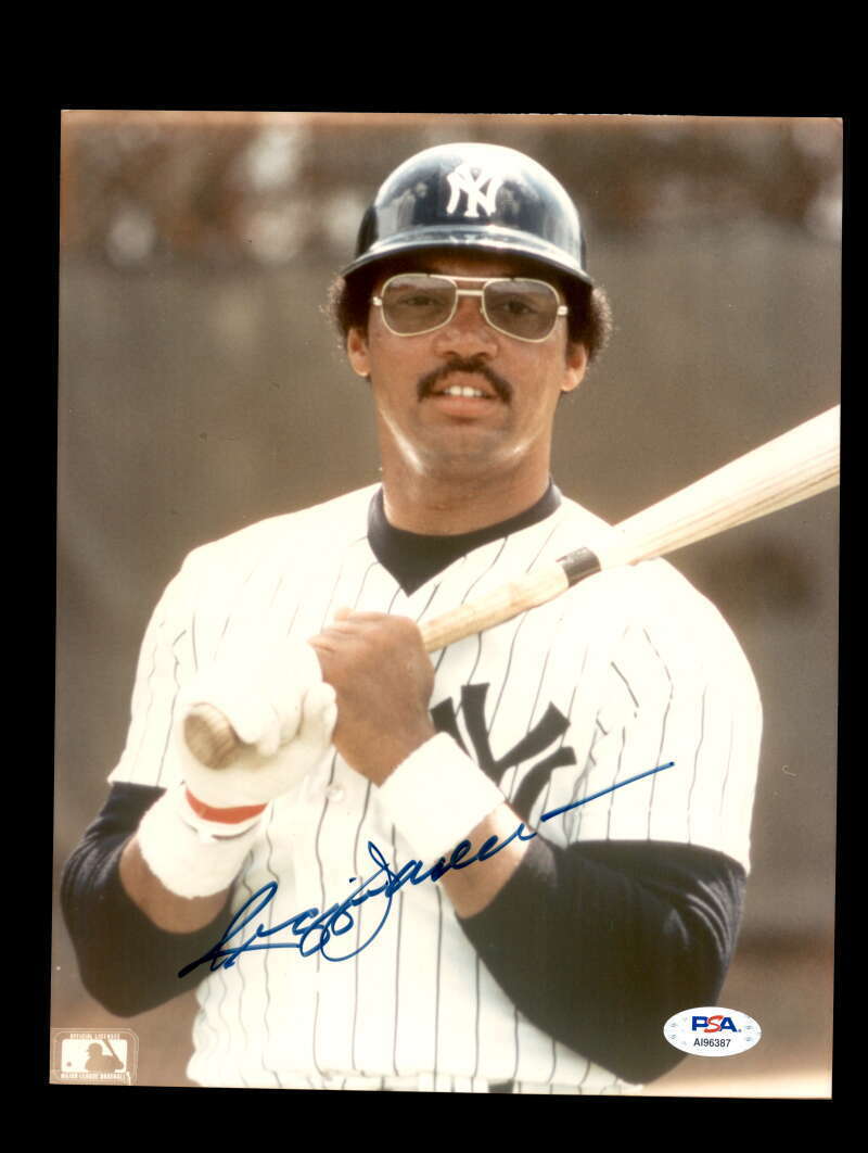 Reggie Jackson PSA DNA Coa Signed 8x10 NY Yankees Photo Poster painting Autograph