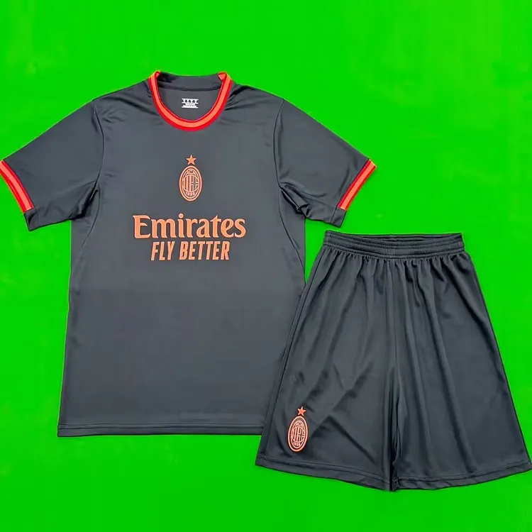 Kids AC Milan 26/27 Third Football Jersey 1:1 Thai Quality