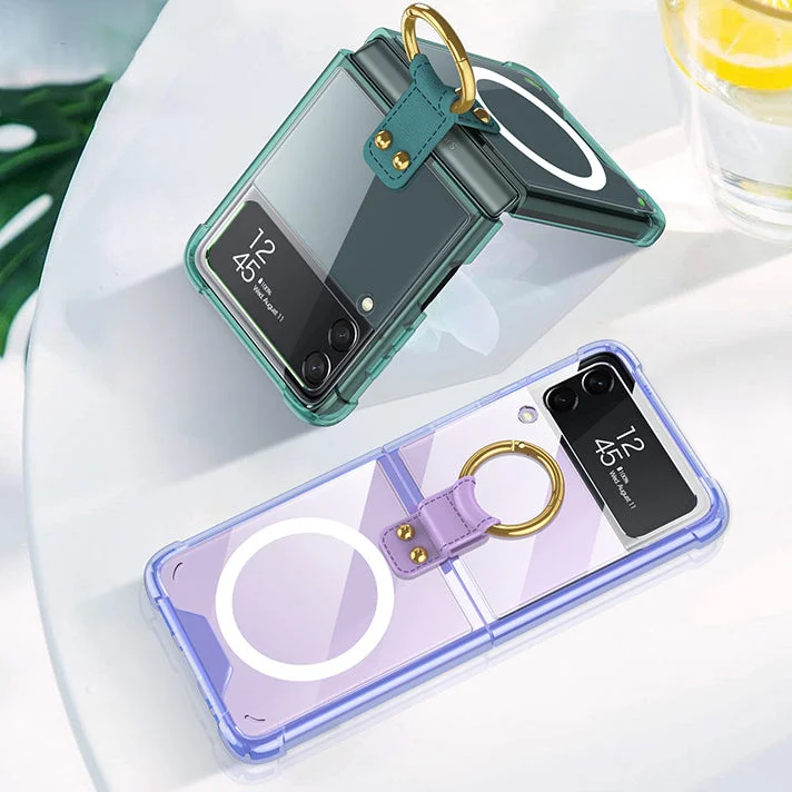 Suitable For Samsung Z Flip 4 Airbag Anti Falling Magnetic Phone Case