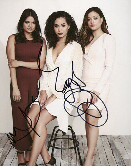 Charmed 2018 cast signed autograph Photo Poster painting 8x10 inch COA in person A