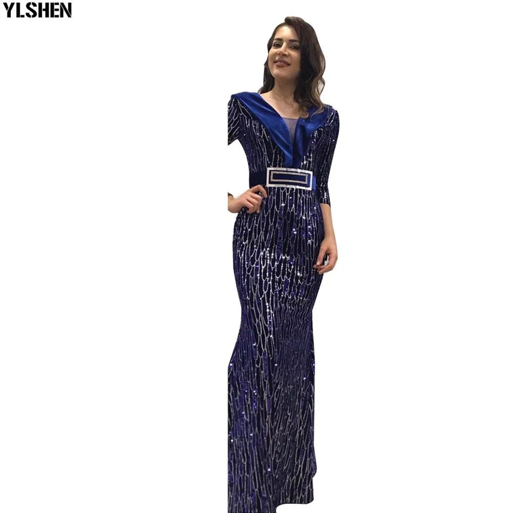 Cartoonh Bodycon African Dress Women Clothes Fashion Sequins Evening Maxi Dresses for Women Clothing Vetement Femme 2020 Plus Size Robe