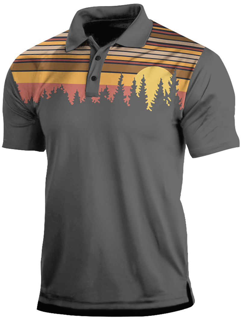 Men's Outdoor Mountain Short Sleeve POLO Shirt