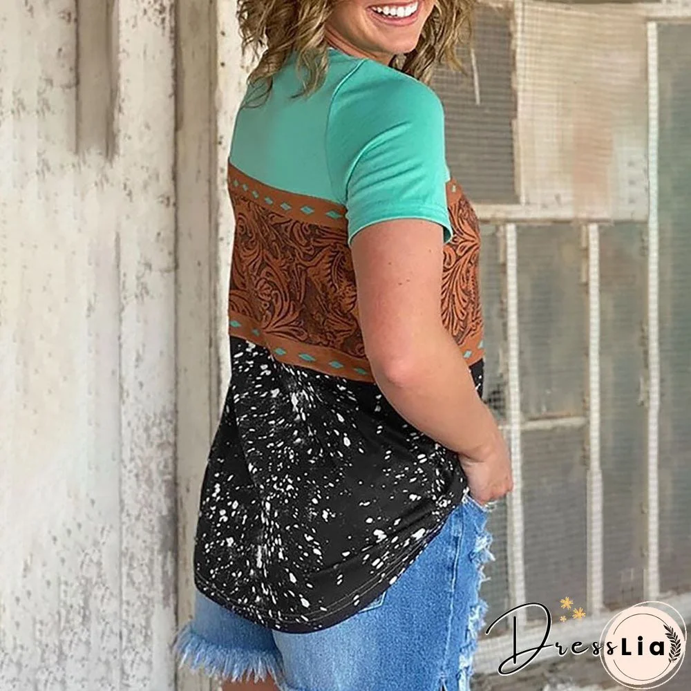 Short Sleeve Crew Neck  Graphic T-Shirt