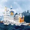 Block model of the world famous building Swan Lake Castle (8288 pieces)