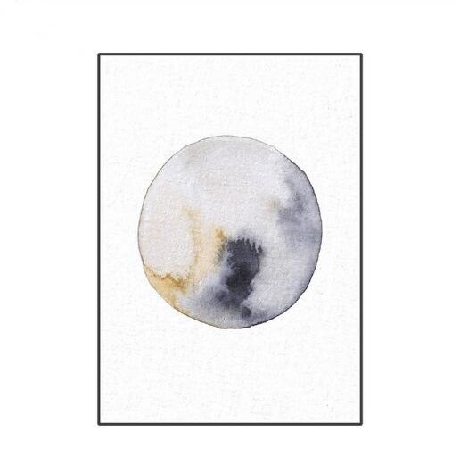 Nordic Posters Moon Abstract Painting Wall Art Natural Color Canvas Painting For Living Room Decorations No Framed Wall Canvas