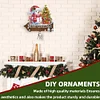 H&ouml;lzerne Willkommen zu Hause Weihnachten Schneemann - 5d DIY Handwerk Wandhaken