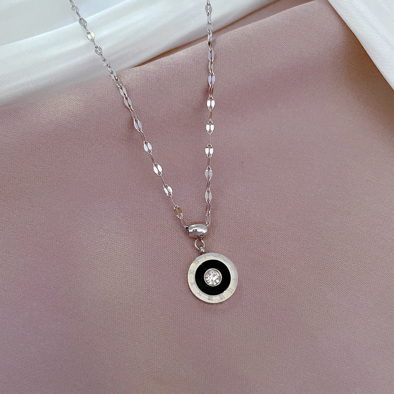 Women Cartoon Gourd Lily Of The Valley Little Daisy Flower Petal Leaf Geometric Titanium Steel Electroplating Necklaces