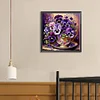 Diamond Painting-DIY Full Round Drill Violet Flowers（40*40CM)