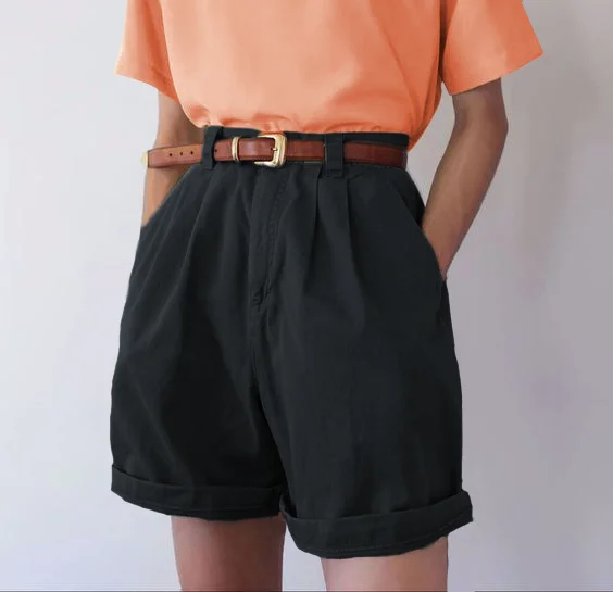 Summer Casual Solid Color Shorts