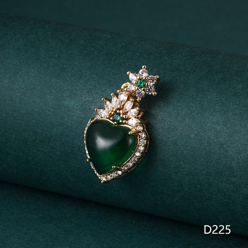 1 Piece 1-2cm Copper Zircon Geometric Jewelry Accessories Pendant