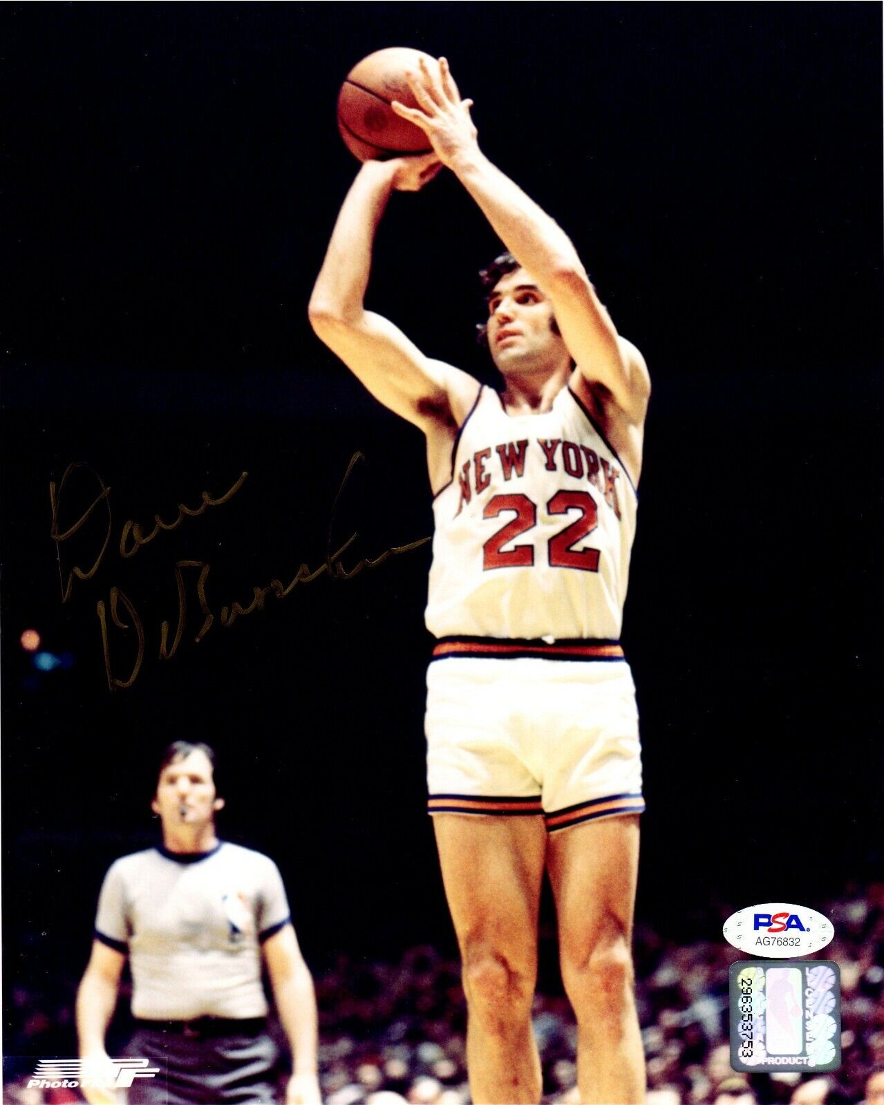 Dave DeBusschere autographed signed 8x10 Photo Poster painting NBA New York Knicks PSA COA