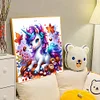 5D diy volle runde bohrer diamant malerei einhorn wanddekoration kunst handwerk 40x40cm
