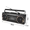 Old retro tape radio portable radio cassette player stereo multifunctional recorder