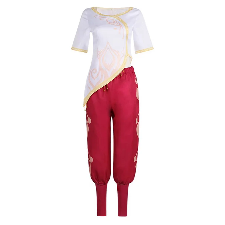 Spellbound (2024) Princess Ellian Red Trousers Set Outfits Cosplay Costume
