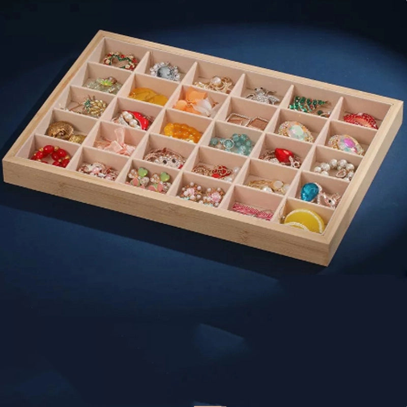 1 Piece Wood Sweet Holiday Banquet Selfie Solid Color Jewelry Boxes