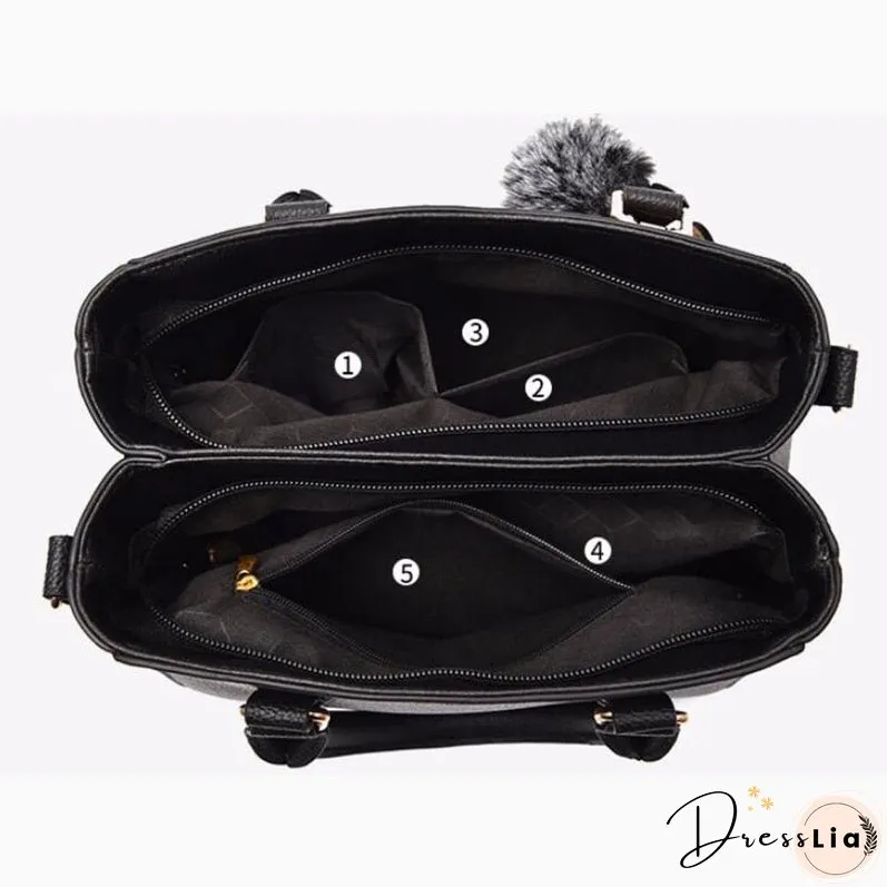 Embroidery Messenger Bags Women Leather Handbags