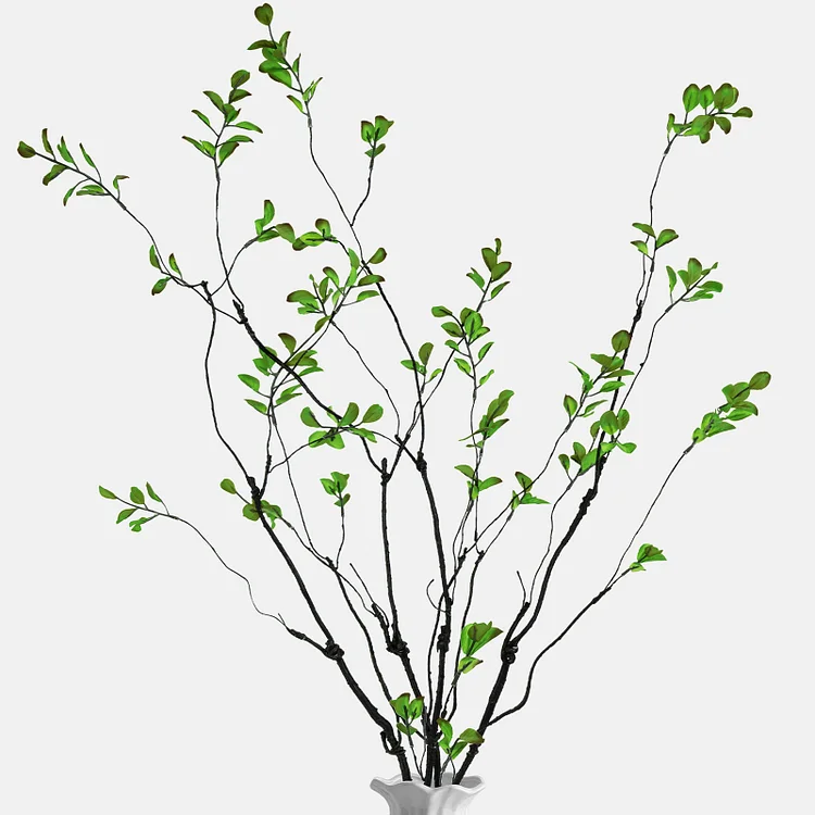Sanmadrola Artificial Ficus Branches Faux Eucalyptus Stems 38 Inch Fake Greenery Stems Artificial Plants for Vase Filler Decoration Fake Leaves Branches Decor