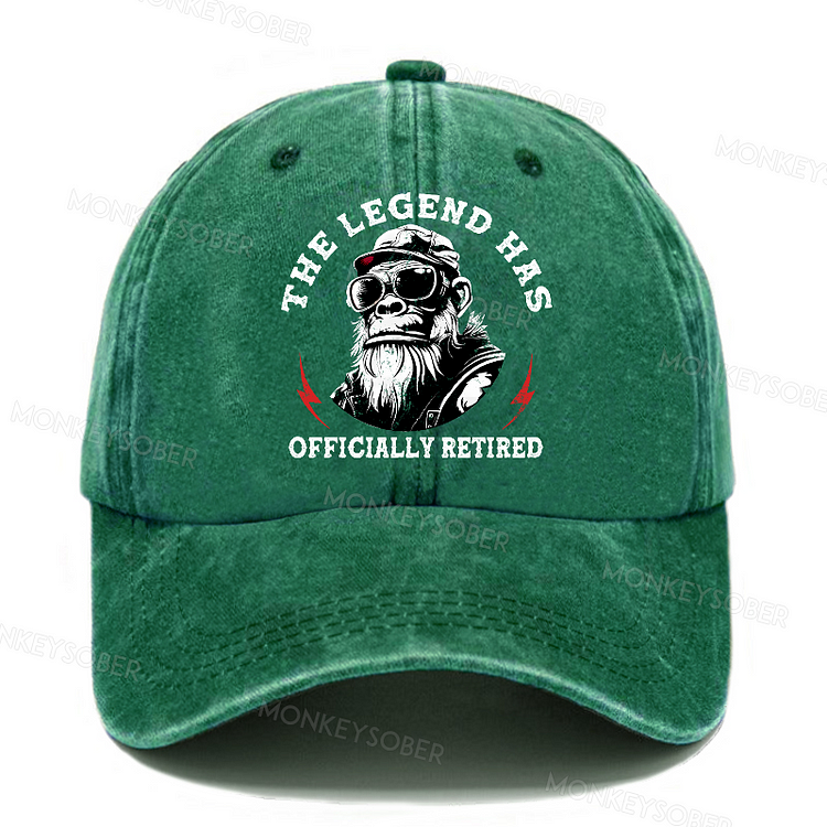 The Legend Has Officially Retired Washed Baseball Caps