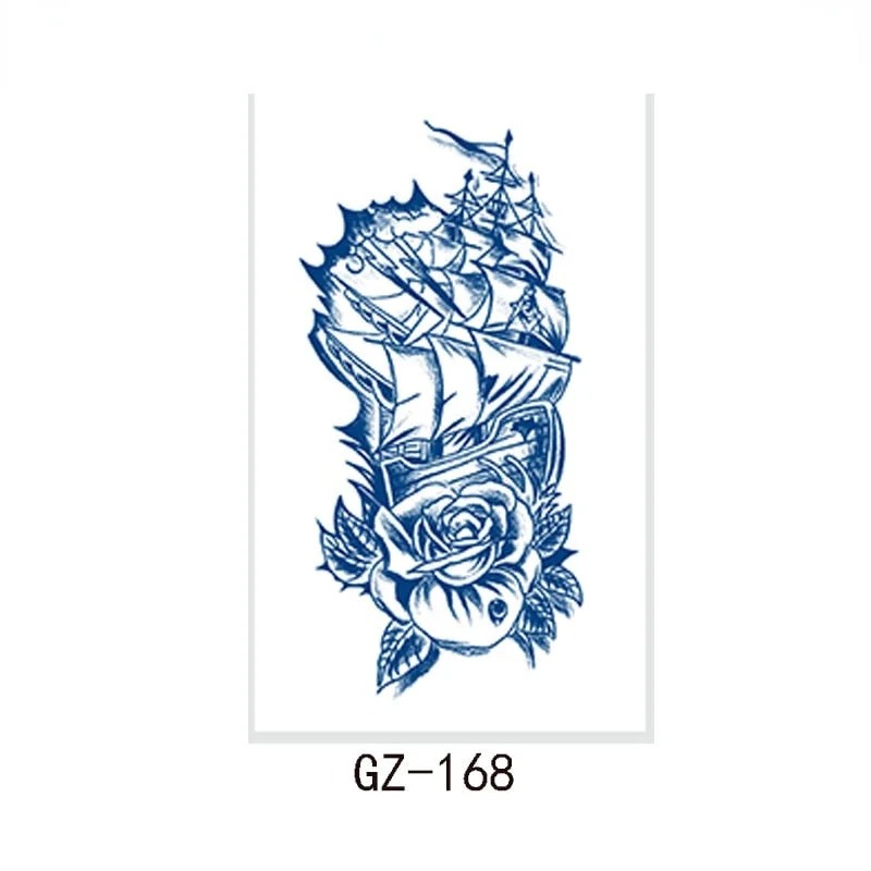 2021 new net celebrity herbal juice tattoo stickers semi-permanent waterproof sweat tattoo tattoo stickers