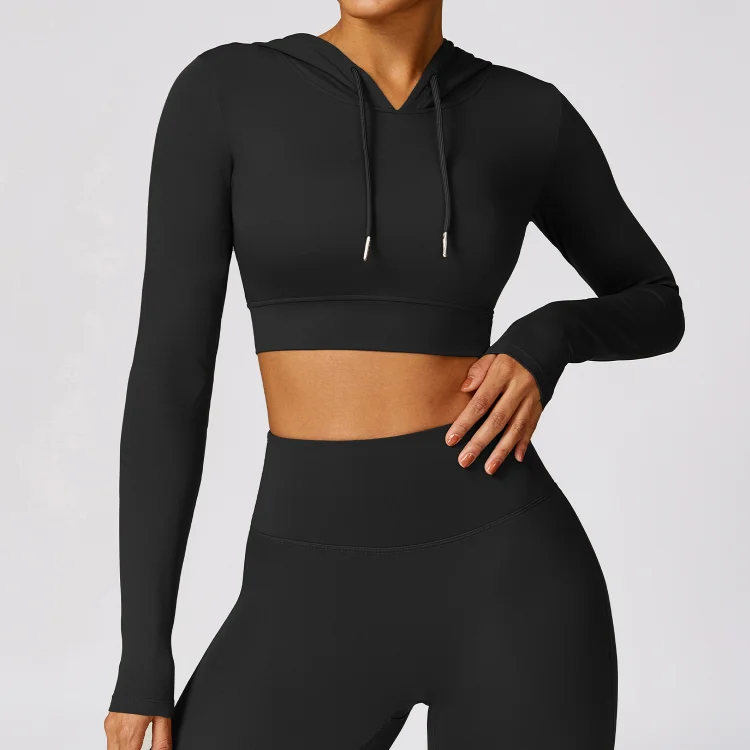 PASUXI Sportswear Products Fashion High Quality Yoga Wear Sexy Tight Soft Crop Tops Women Gym Fitness Long Sleeve Yoga huanwei