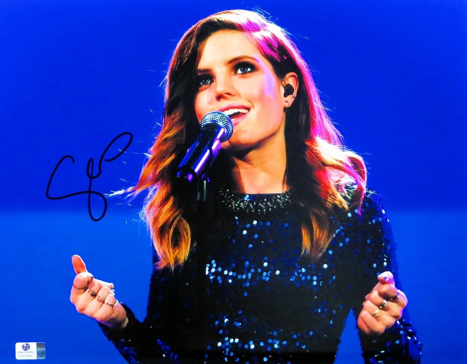 Sydney Sierota Signed Autographed 11X14 Photo Poster painting Sexy Signing on Stage GV809547