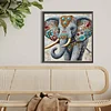 Diamond Painting -DIY Round Drill Mosaic Elephant(40x40cm)