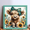 Highland Cow-11CT Stamped Cross Stitch Kit(40x40cm)