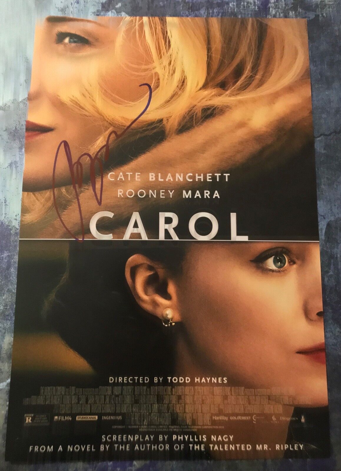 GFA Carol Director * TODD HAYNES * Signed Autographed 12x18 Photo Poster painting PROOF AD2 COA