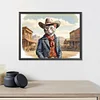 Diamond Painting -DIY Round Drill Western Cowboy Cat