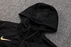 Joyfball 2024/2025 Barcelona Long Zipped Hat Style Jacket Black Football Jersey 1:1 Thai Quality