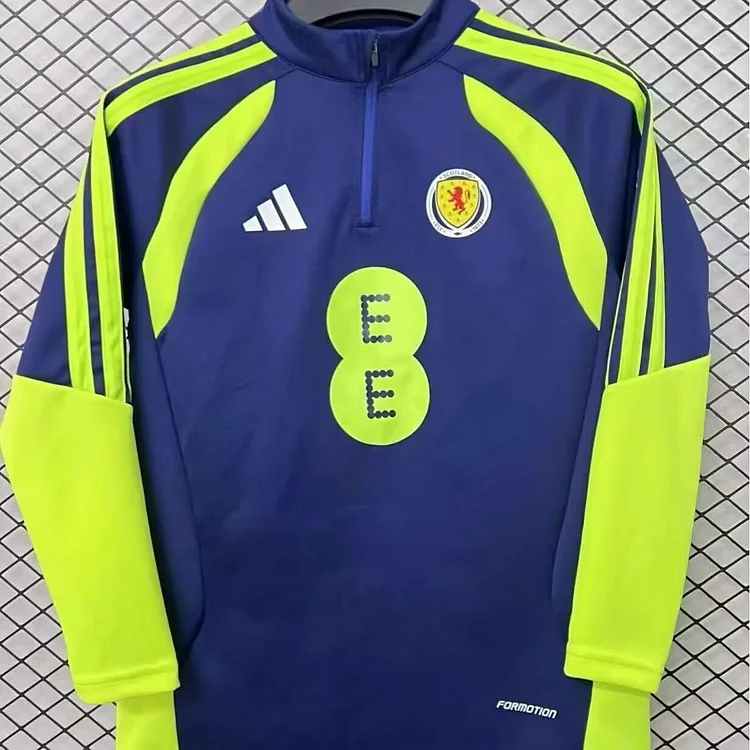 Scotland 2026 World Cup half-length training jersey