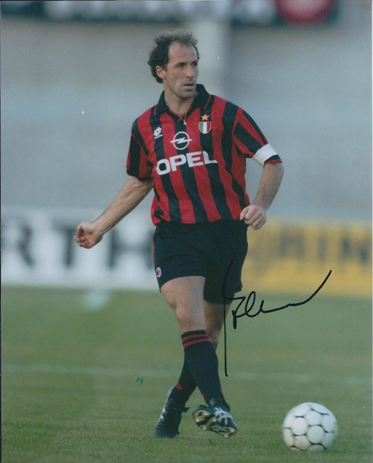 Franco BARESI Signed Autograph 10x8 Photo Poster painting AFTAL COA AC Milan SERIE A Genuine