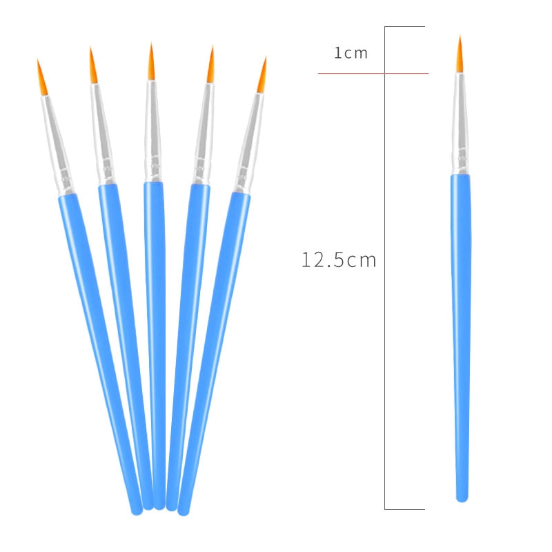 Simple Nylon Oil Painting Hook Line Pen Flat Brush