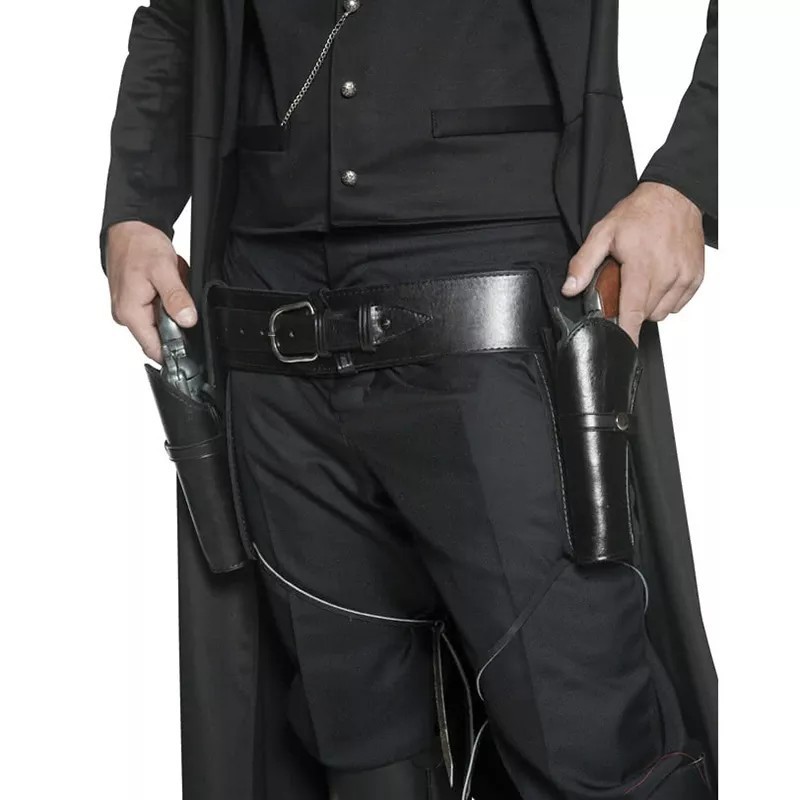 Western Cowboy Double Gun Belt Revolver Holster