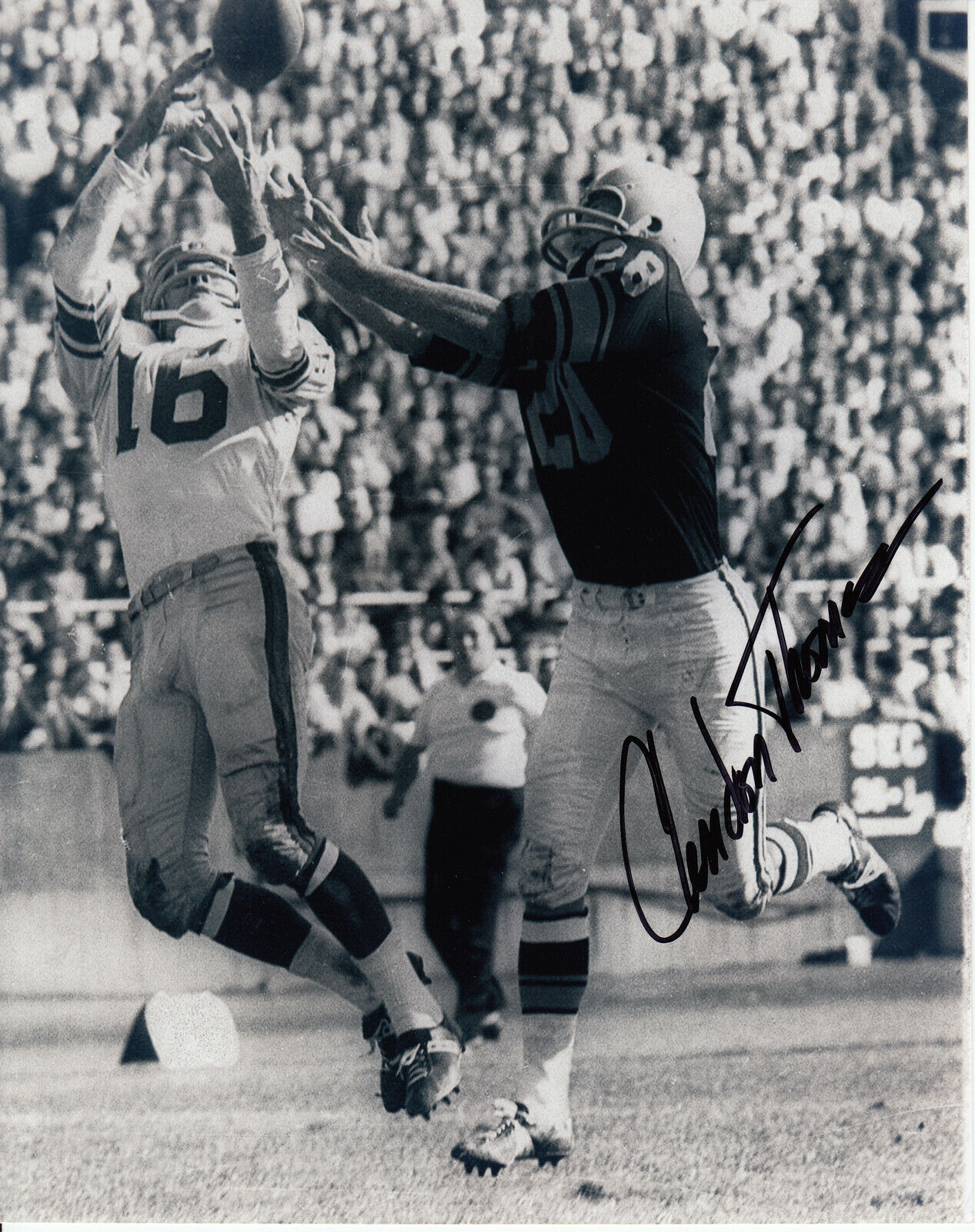 Clendon Thomas #3 8x10 Signed w/ COA Pittsburgh Steelers 033119