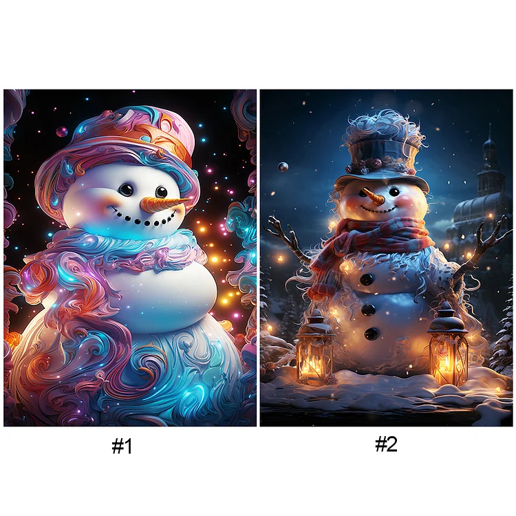 Winter Snowman - Full Round - Diamond Painting (30*40cm)