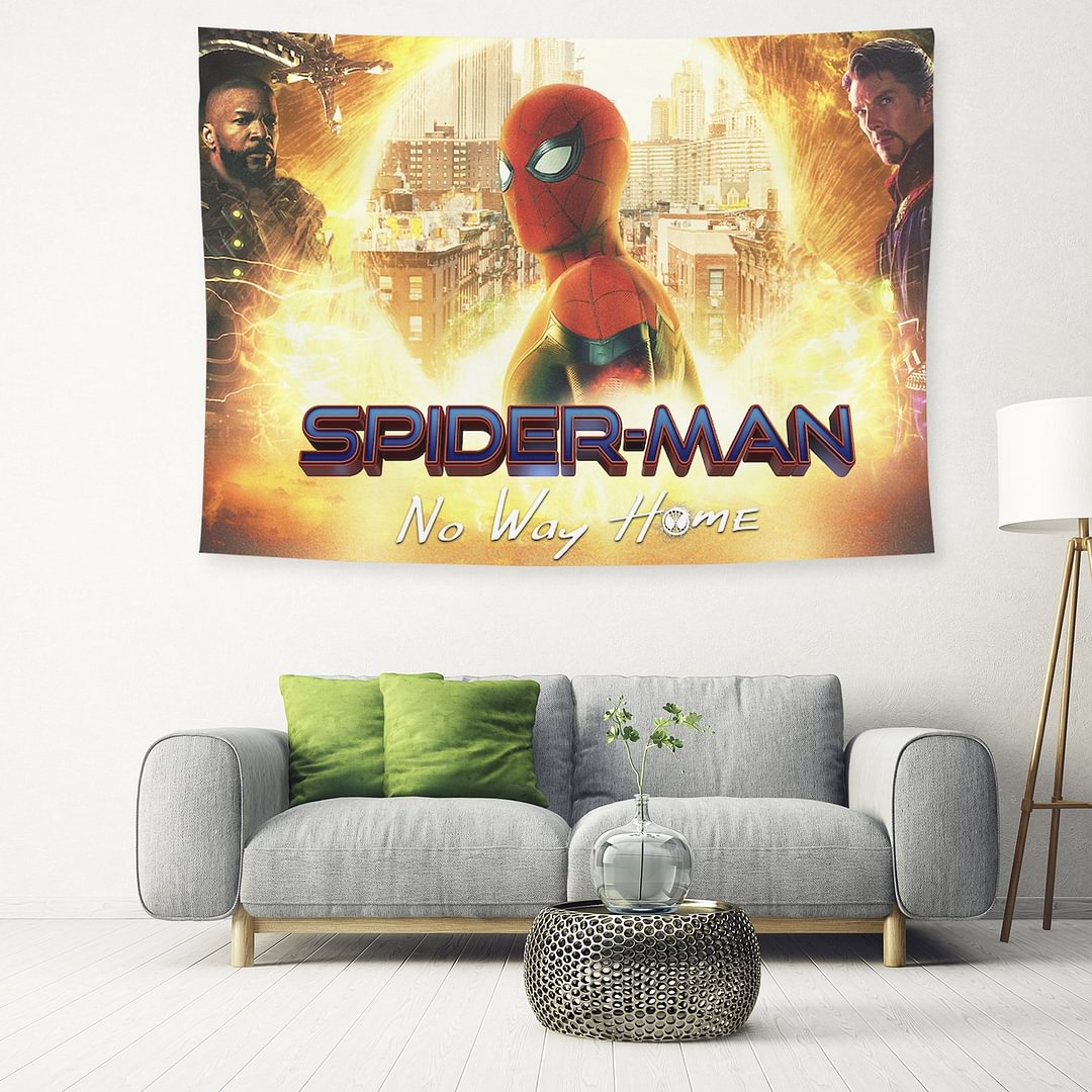 Spider-Man No Way Home Tapestry Wall Hanging Background Fabric Painting Tapestry Bedroom Living Room Decoration