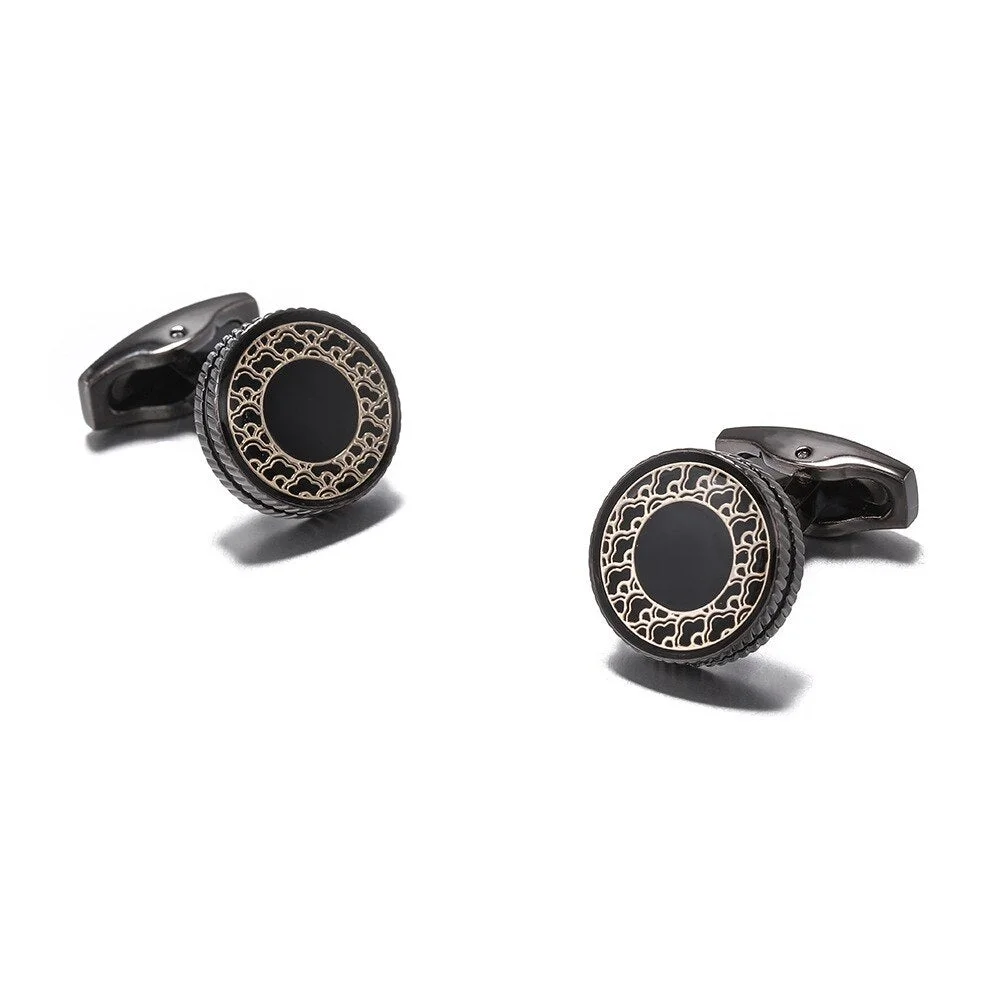 New French Shirts Cufflinks Retro Pattern Fashion Men's High-quality Cuff Buttons Male Jewelry Gifts