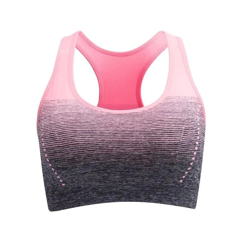 High Stretch Breathable Fitness Women Padded Sports Bra, Size:S