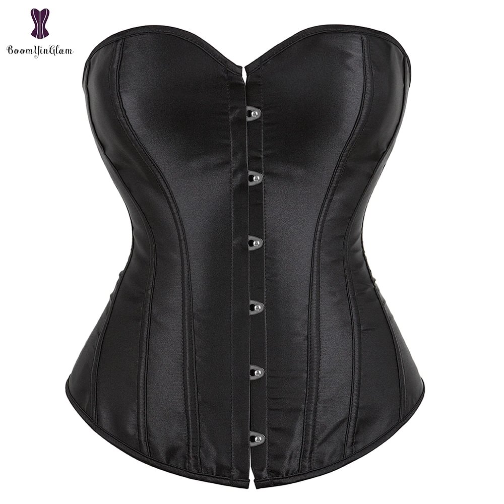 Uaang Size Satin Dance Overbust Corselet Body Shaperwear Women Sexy Corsets And Bustiers #818